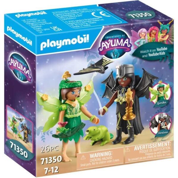 Ayuma - Forest Fairy & Bat Fairy met totemdieren Constructiespeelgoed