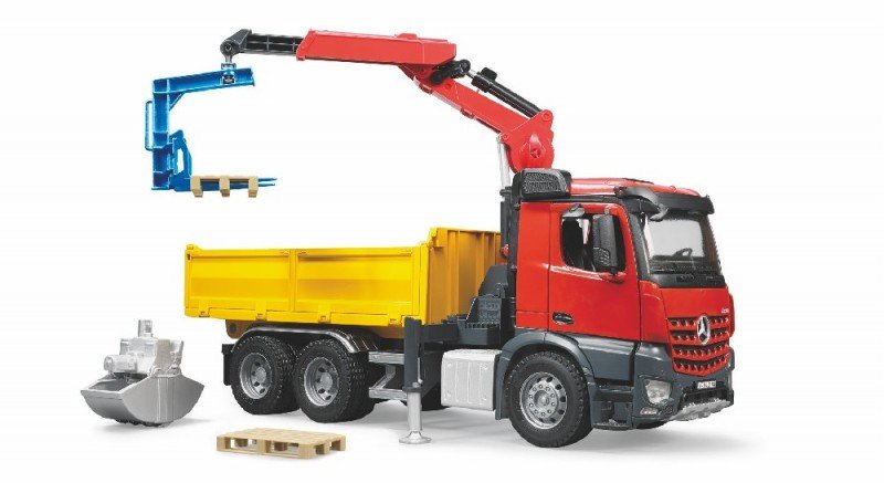 3651 Bruder Arocs Kiepwagen met Kraan