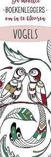 De mooiste boekenleggers om in te kleuren - vogels