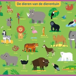 Educatieve Onderleggers De Dieren Van De Dierentuin