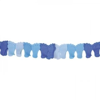 Folat Papierslinger blauwe voetjes
