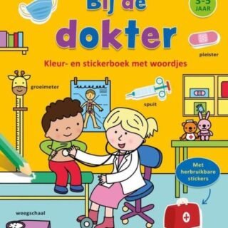 Kleur- En Stickerboek Met Woordjes - Bij De Dokter (3-5 jaar)