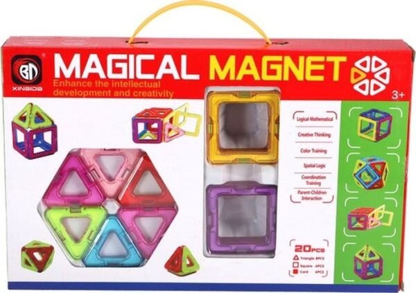 Magnetische Tegels Diverse Vormen 20 Delig 6,5 Cm