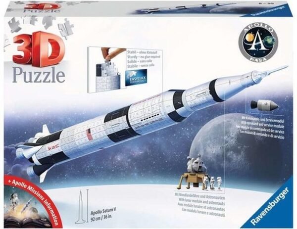 Ravensburger Puzzel 3D Apollo Saturn V Raket