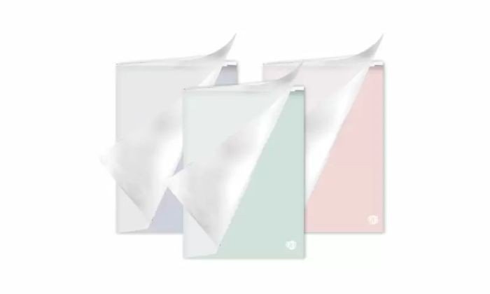 Schrift a4 lijn pp mila pastel