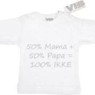 T-Shirt 50%Mama + 50%Papa = 100%