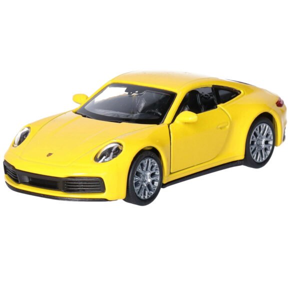 Speelgoed Porsche auto - geel - die-cast metaal - 11 cm - Model 911 Carrera