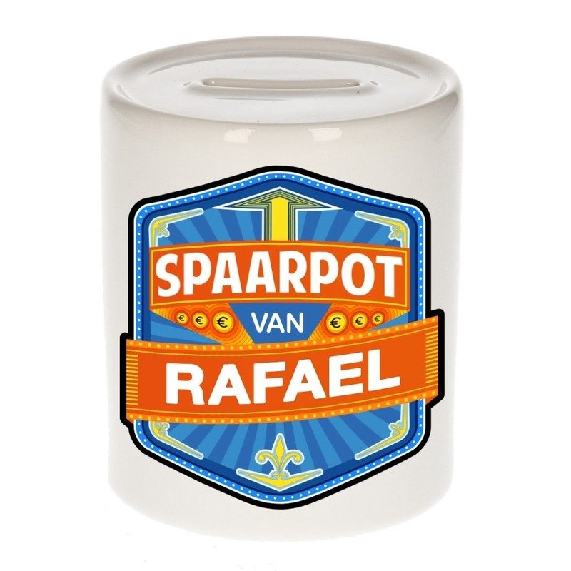Kinder cadeau spaarpot voor een Rafael