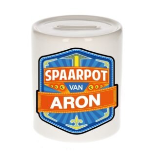 Kinder cadeau spaarpot voor een Aron