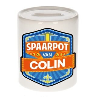 Kinder cadeau spaarpot voor een Colin