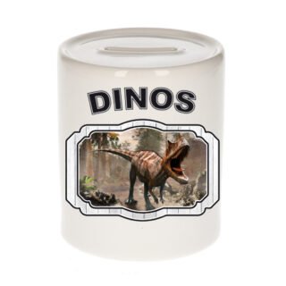 Dieren carnotaurus dinosaurus spaarpot - dinosaurs/ dinosaurussen spaarpotten kinderen 9 cm