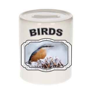 Dieren boomklever vogel spaarpot - birds/ vogels spaarpotten kinderen 9 cm