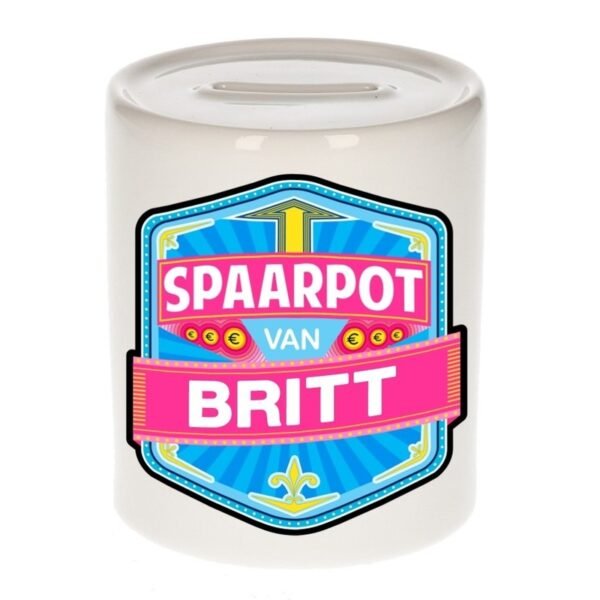 Kinder cadeau spaarpot voor een Britt