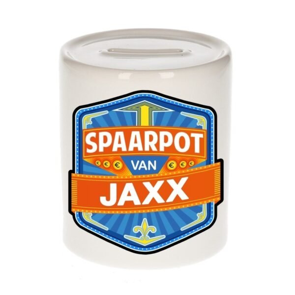 Kinder cadeau spaarpot voor een Jaxx