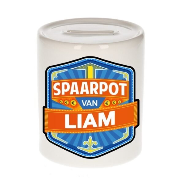Kinder cadeau spaarpot voor een Liam