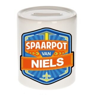 Kinder cadeau spaarpot voor een Niels