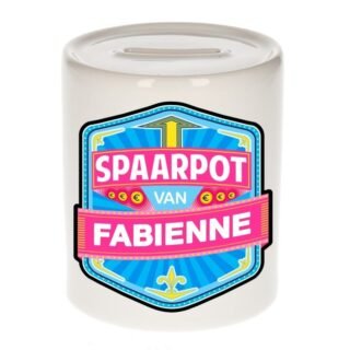 Kinder cadeau spaarpot voor een Fabienne