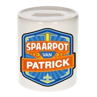 Kinder cadeau spaarpot voor een Patrick