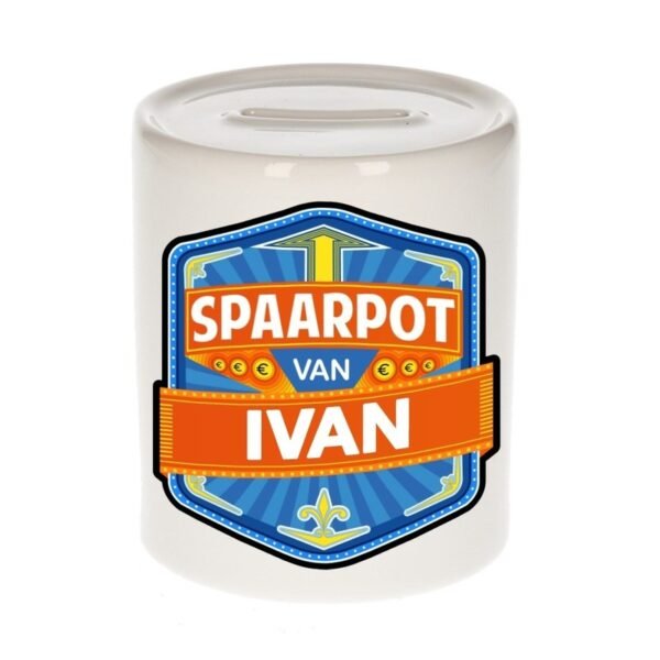 Kinder cadeau spaarpot voor een Ivan