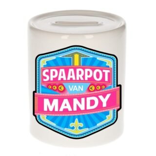 Kinder cadeau spaarpot voor een Mandy