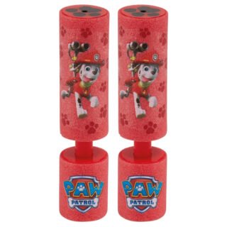 2x Paw Patrol Marshall waterpistool/waterpistolen van foam rood 15 cm
