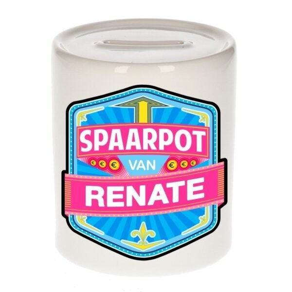 Kinder cadeau spaarpot voor een Renate