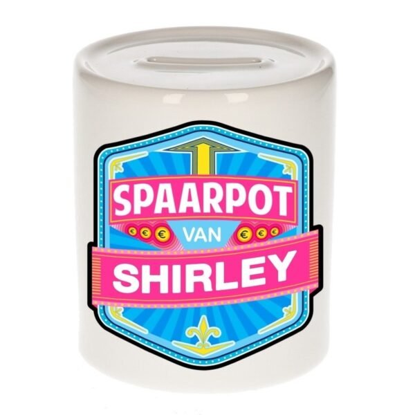 Kinder cadeau spaarpot voor een Shirley