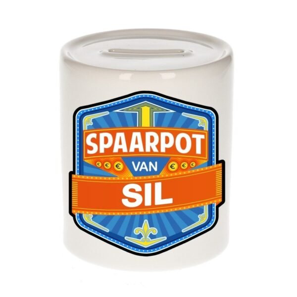 Kinder cadeau spaarpot voor een Sil