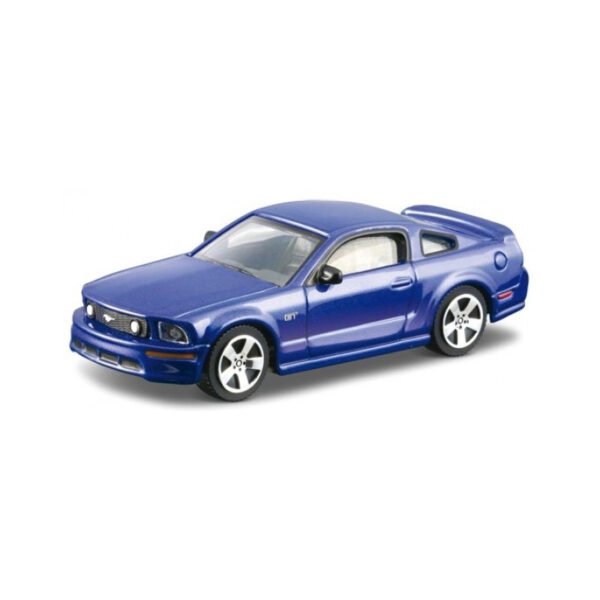 Modelauto Ford Mustang GT blauw 10 cm 1:43