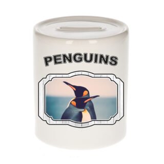Dieren pinguin spaarpot - penguins/ pinguins spaarpotten kinderen 9 cm