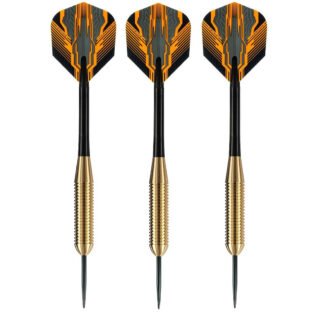 2x Set van 3 dartpijlen Club Brass 22 grams