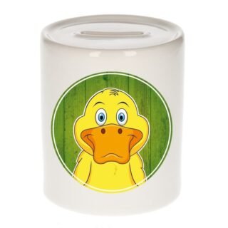 Spaarpot met eenden print voor kids 9 cm