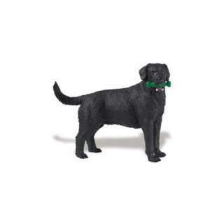 Speeldier zwarte Labrador hond 9 cm
