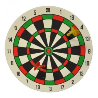 Klein dartbord van foam 27 cm