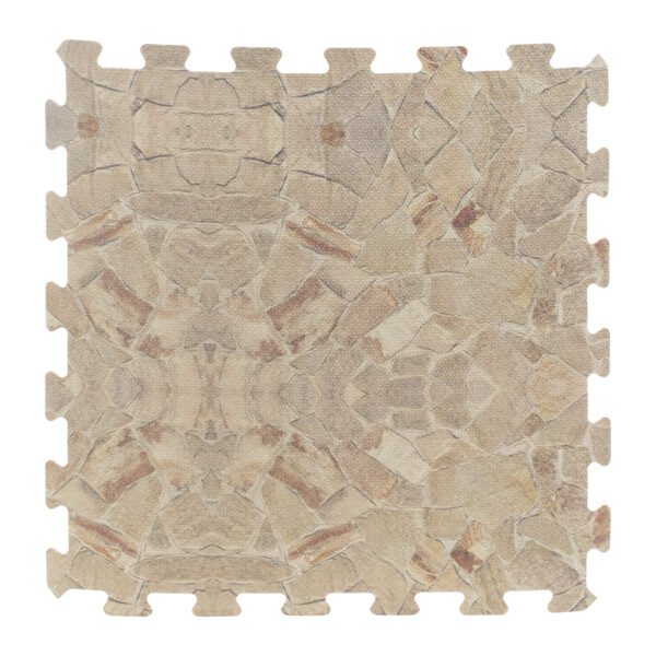 8x stuks Foam puzzelmat zwembadtegels/fitnesstegels steen 50 x 50 cm