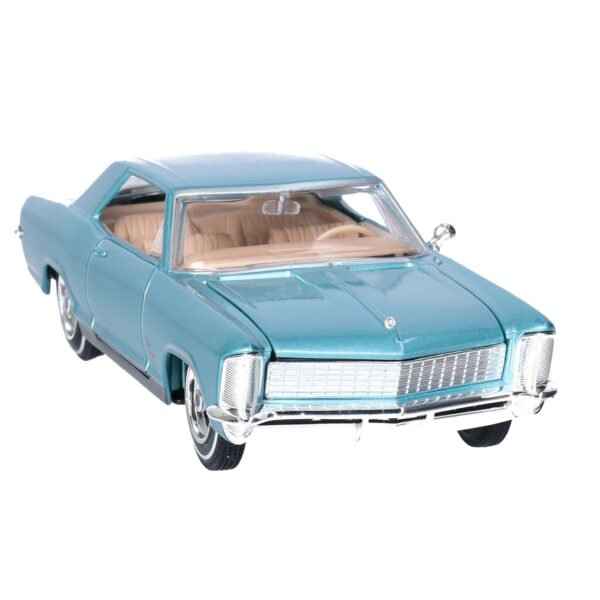Modelauto/speelgoedauto Buick Riviera 1965 - lichtblauw - schaal 1:24/22 x 8 x 6 cm