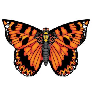 Vlinder vlieger - oranje - B71 cm - nylon