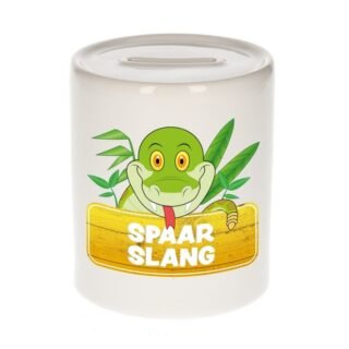 Kinder cadeau spaarpot slang 9 cm