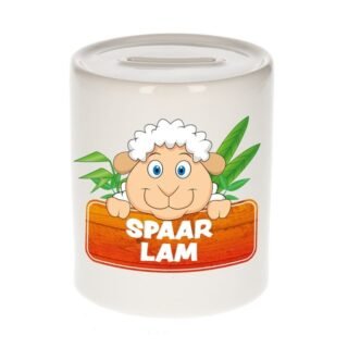 Kinder cadeau spaarpot schaap 9 cm