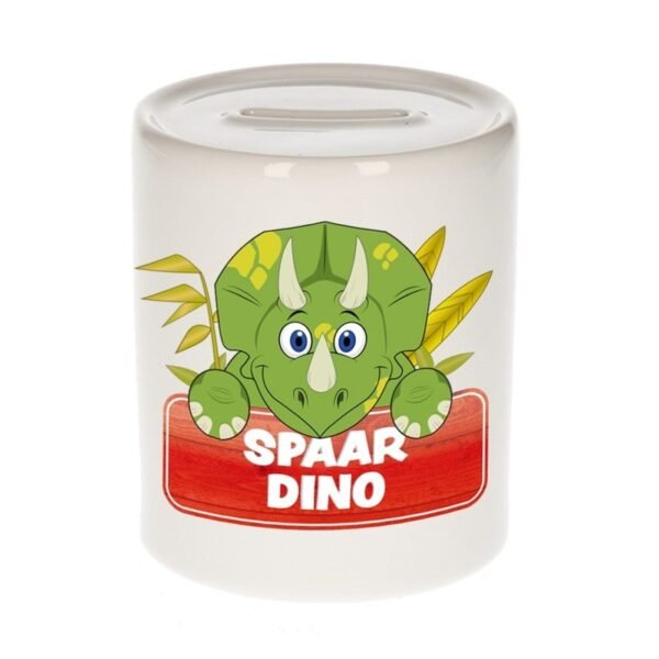 Kinder cadeau spaarpot dino 9 cm