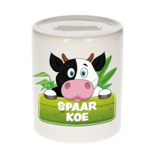 Kinder cadeau spaarpot koe 9 cm