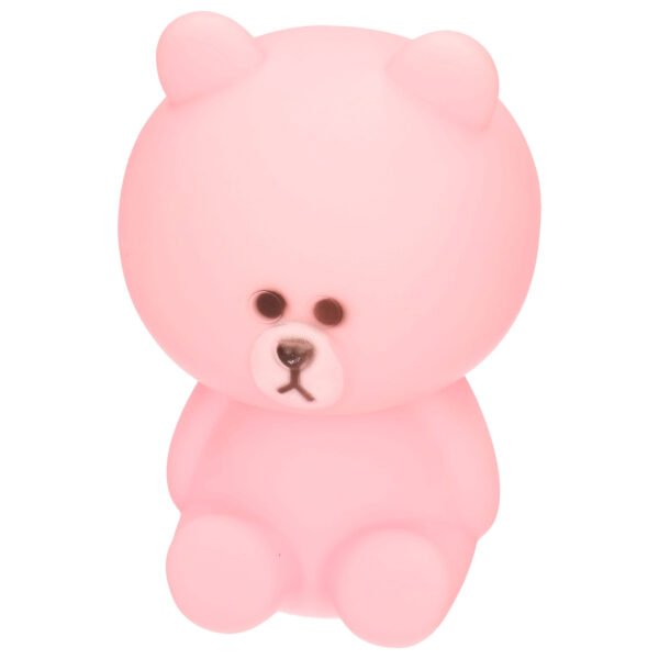 Kinder nachtlampje/bureaulampje - beertje - roze - 14 cm