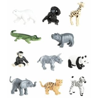 Plastic figuren van dierentuin dieren