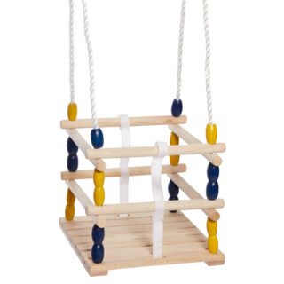 Houten baby/dreumes/peuter schommel 30 x 30 cm