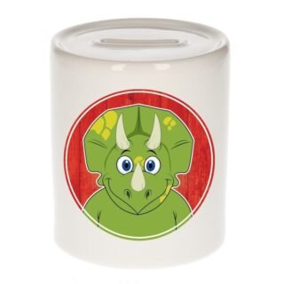 Spaarpot met dinosaurus print voor kids 9 cm