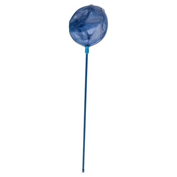 Vlindernet/insectennet - kunststof - blauw - 90 x 25 cm