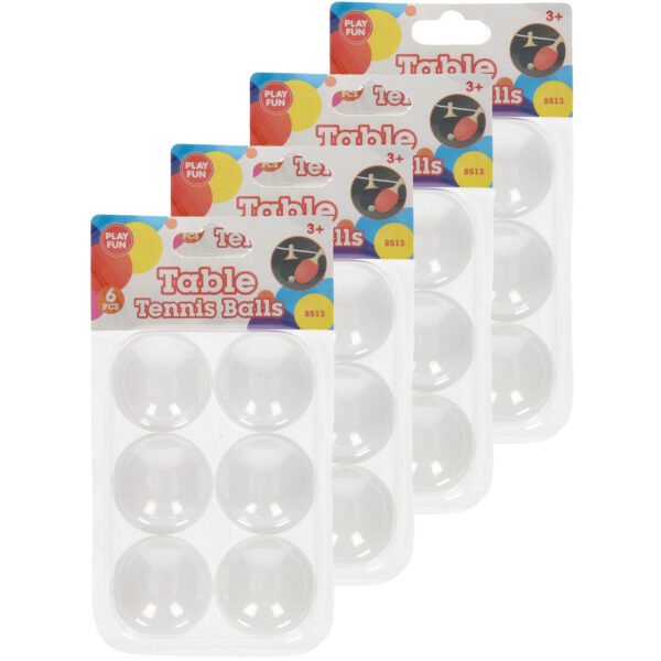 24x stuks Tafeltennis pingpong balletjes 40 mm/4 cm