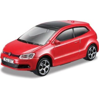 Modelauto Volkswagen Polo - GTI - Mark 5 - rood - schaal 1:43 - schaalmodel auto