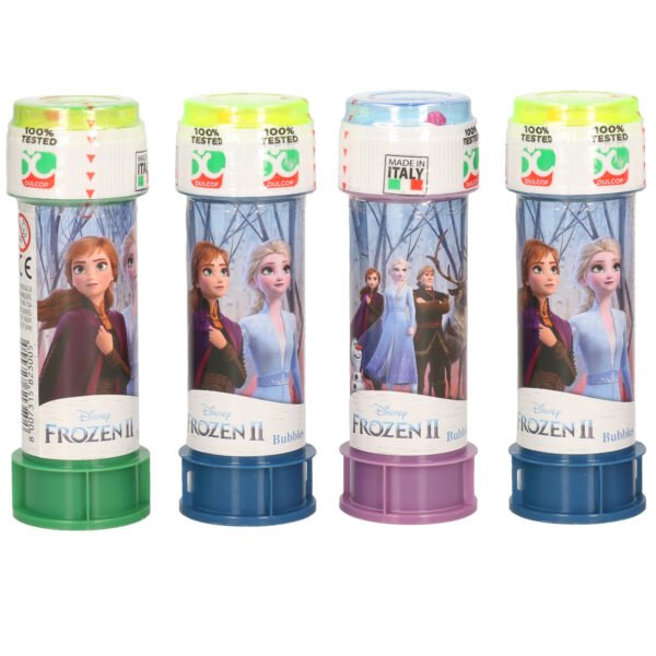 50x Disney Frozen 2 bellenblaas flesjes met bal spelletje in dop 60 ml voor kinderen