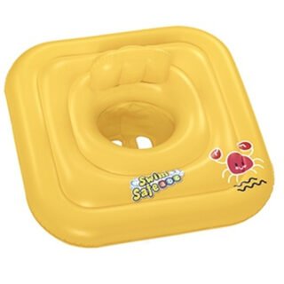 Kinder zwemband / float met tuigje - Swimsafe - 1-2 jaar - 76 x 76 cm - pvc - zwembad - zwemmen